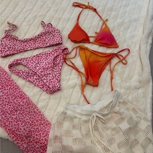 Two swim sets plus cover up shorts!